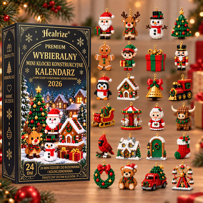 🎄 Kalendarz adwentowy z 24 mini ozdobami świątecznymi wykonanymi z kostek 🎉🎉