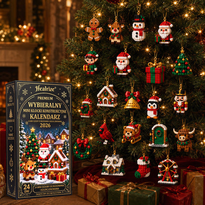 🎄 Kalendarz adwentowy z 24 mini ozdobami świątecznymi wykonanymi z kostek 🎉🎉
