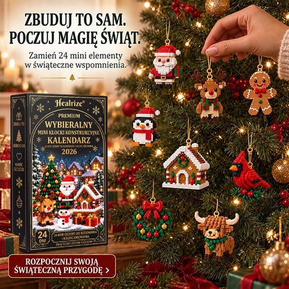 🎄 Kalendarz adwentowy z 24 mini ozdobami świątecznymi wykonanymi z kostek 🎉🎉