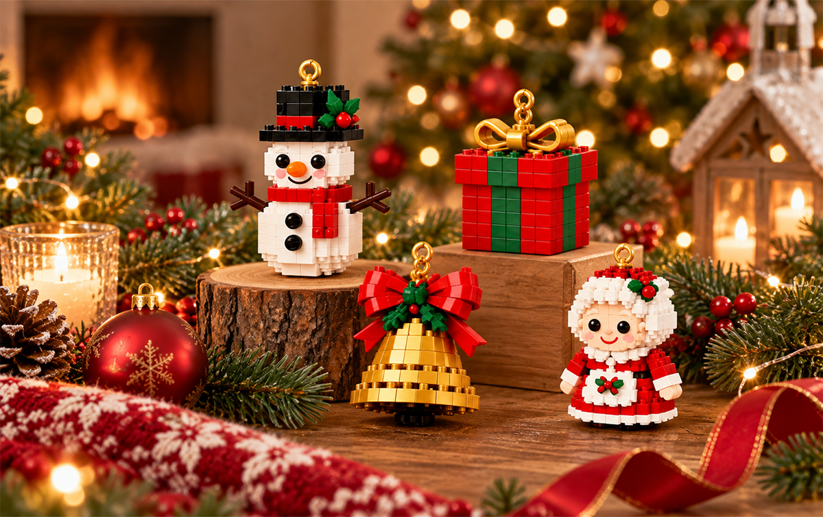 🎄 Kalendarz adwentowy z 24 mini ozdobami świątecznymi wykonanymi z kostek 🎉🎉