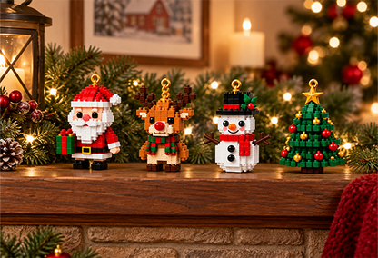🎄 Kalendarz adwentowy z 24 mini ozdobami świątecznymi wykonanymi z kostek 🎉🎉