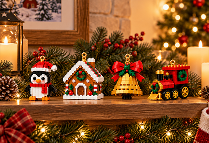 🎄 Kalendarz adwentowy z 24 mini ozdobami świątecznymi wykonanymi z kostek 🎉🎉