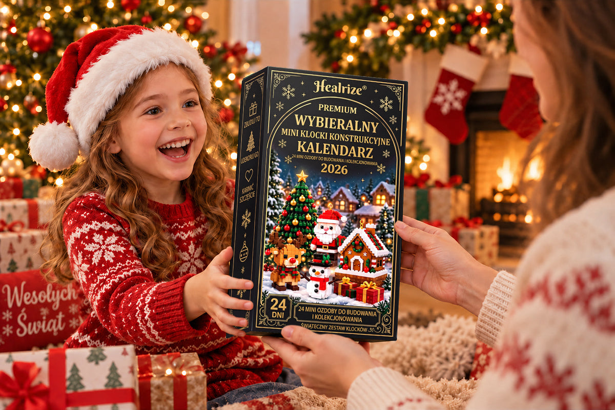 🎄 Kalendarz adwentowy z 24 mini ozdobami świątecznymi wykonanymi z kostek 🎉🎉